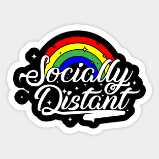 Socially Distant Sticker